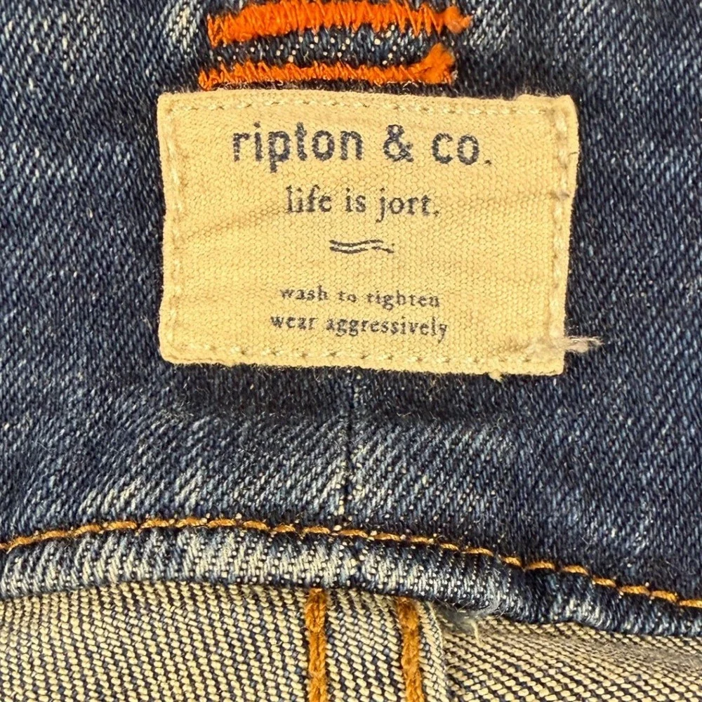 Ripton‎ & Co Mens Performance Denim Jeans Dark Wash Stretch Pants Size 34